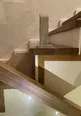 Лестница МЛ 155 в ДНП Европейская Долина-2 на бетоне, деревянная, на 2 этаж