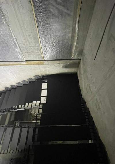 Консольная лестница на 270° под облицовку деревом 8